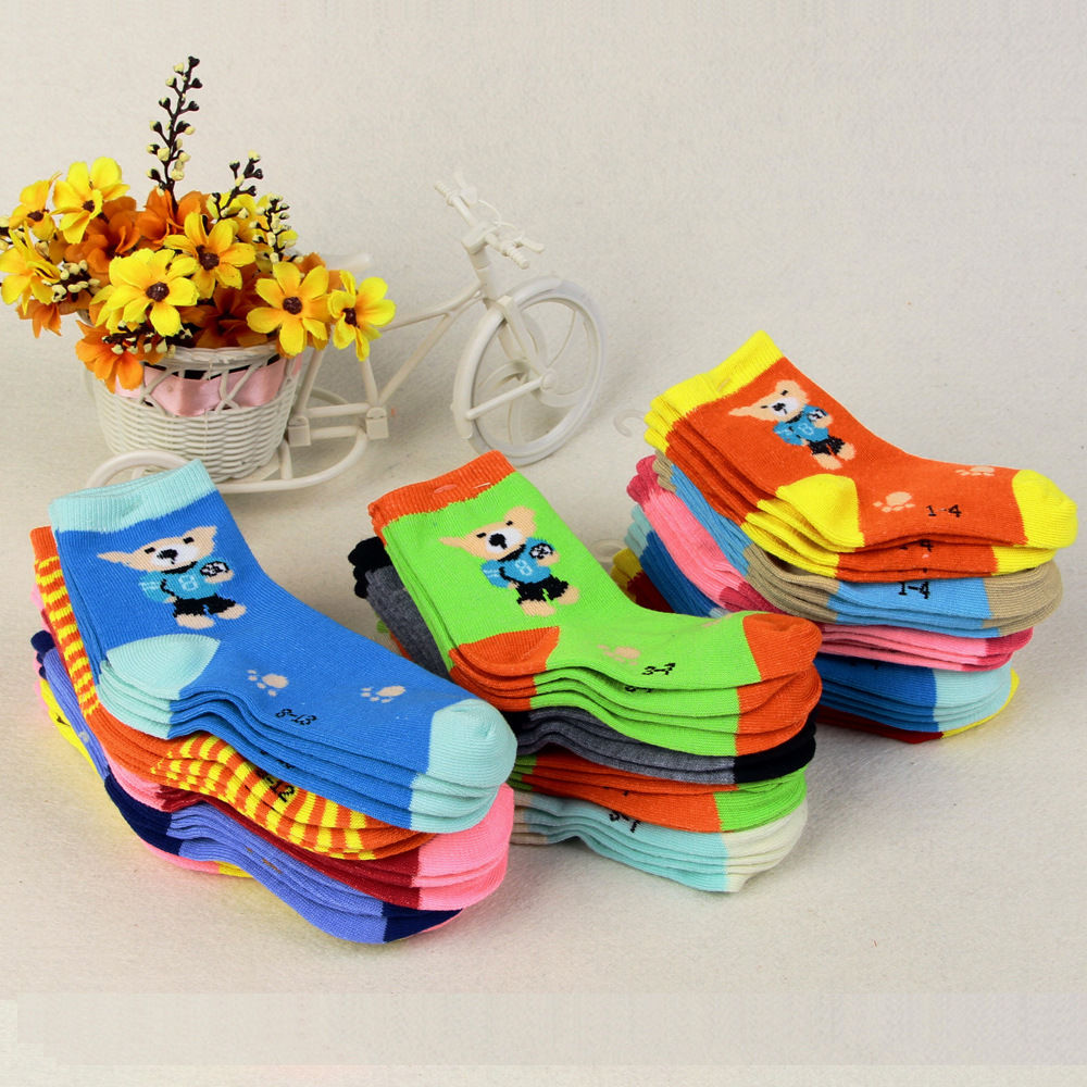 Autumn and winter cartoon socks, warm socks, student socks, children's socks, middle tube