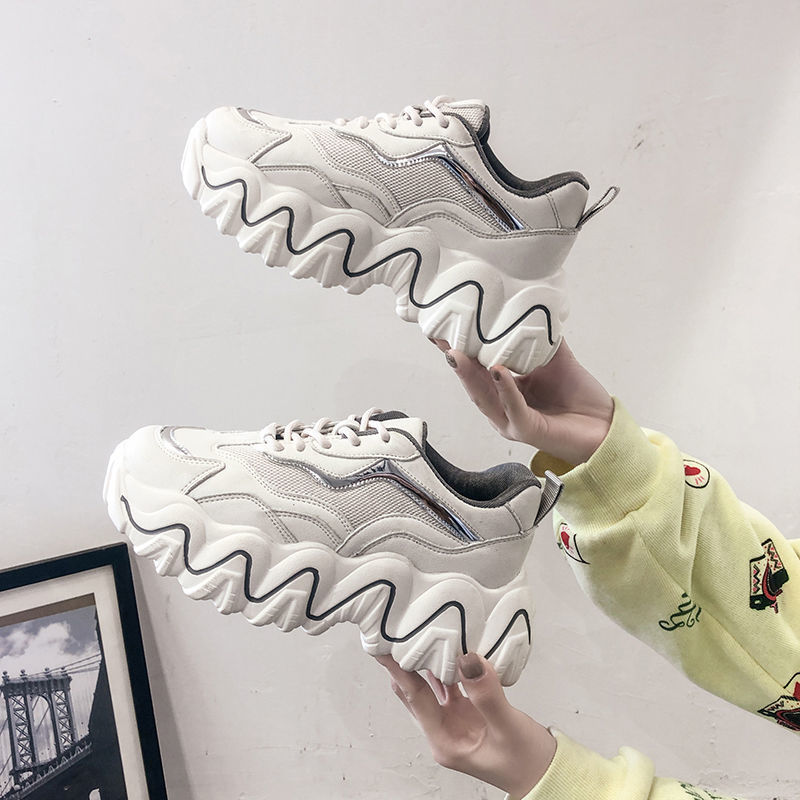 Shoes female students Korean version summer small white shoes dad shoes women ins fashion super hot new single shoes versatile sports shoes