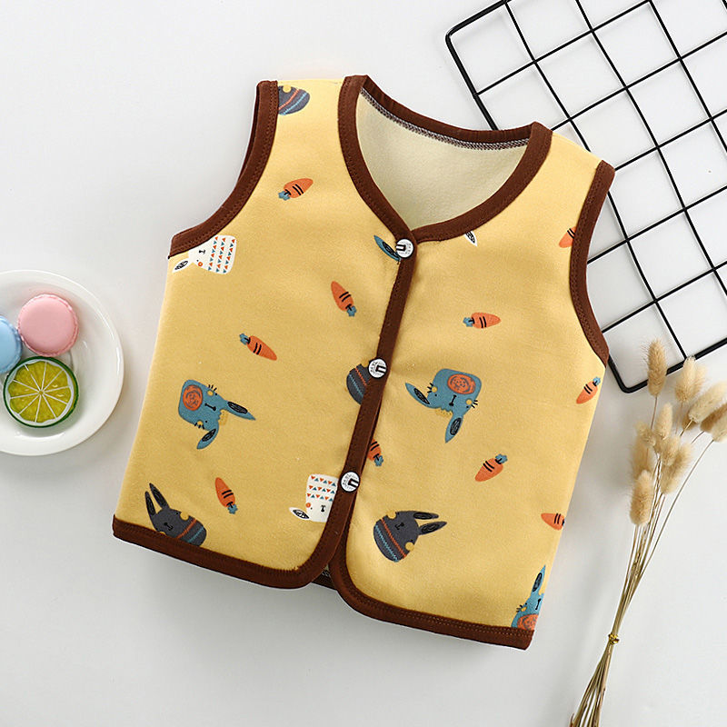Spring and autumn children's warm vest