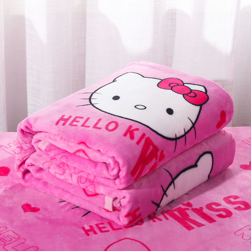 Flannel air conditioning blanket student dormitory single double blanket bed sheet
