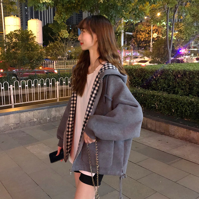 Spring new Korean version ins loose and versatile thin coat for women