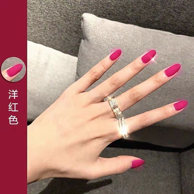 New red cherry red nail polish shop special nail glue