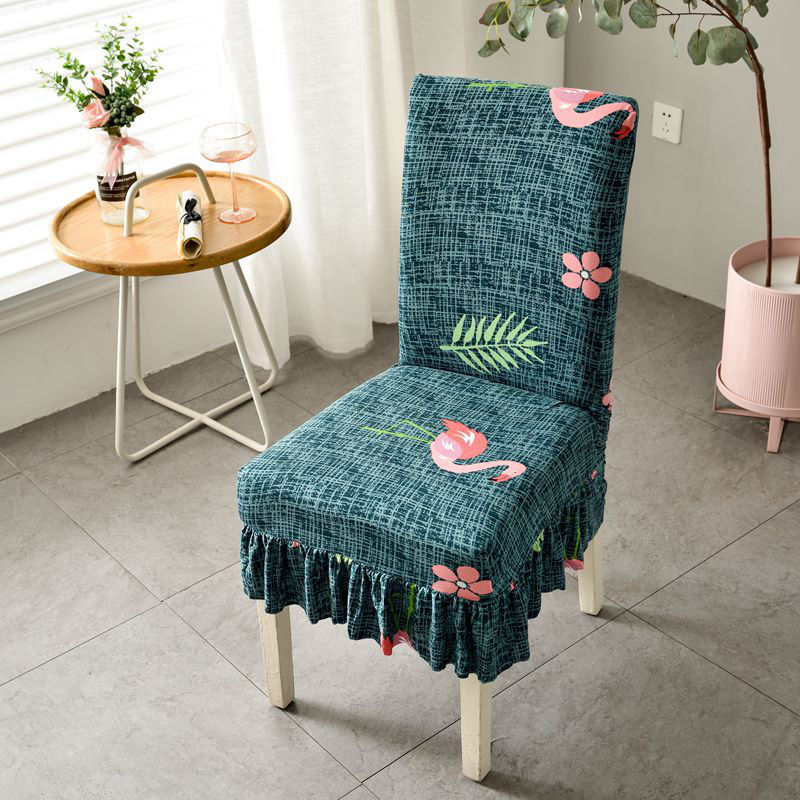 [new style in autumn and winter] chair cover universal back cover stool cover family dining chair cushion dining table cover elastic one-piece cover