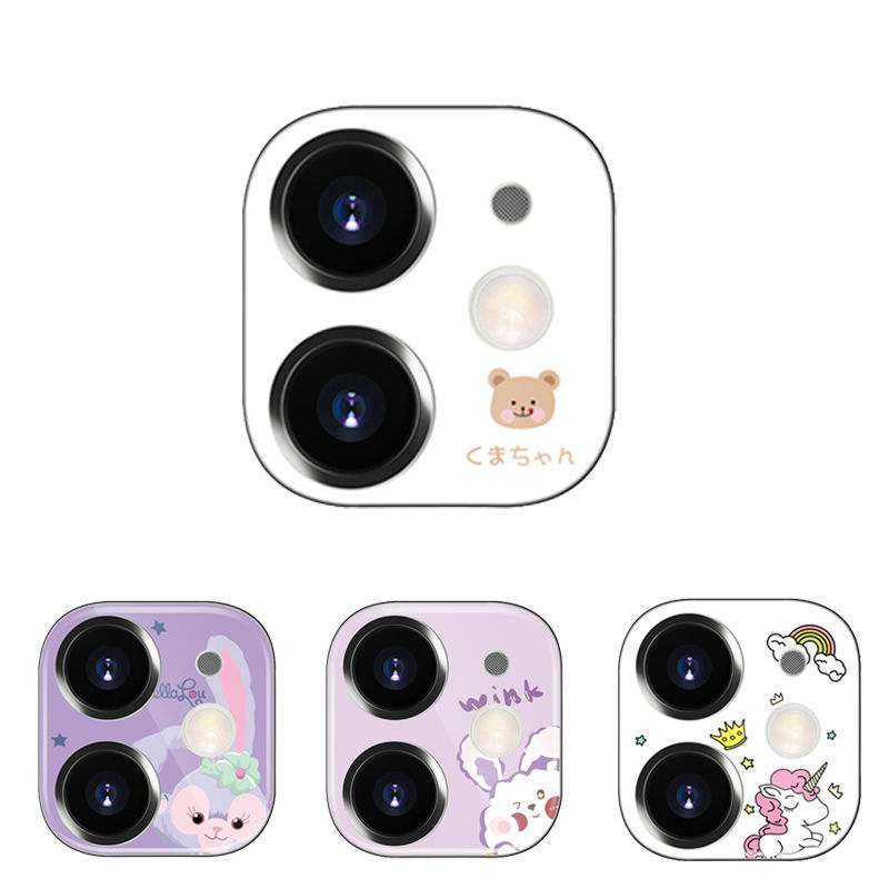 Suitable for iPhone 11 promax camera cartoon Apple 11 lens film protection sticker 11pro anti scratch