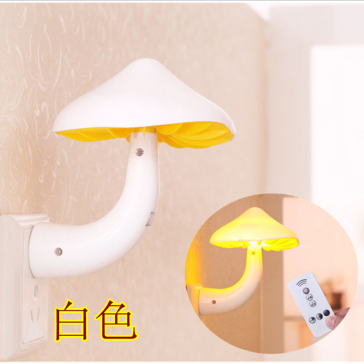 Remote control LED Night Light plug in baby feeding energy saving lamp induction lamp timing dimming night light intelligent bedside lamp