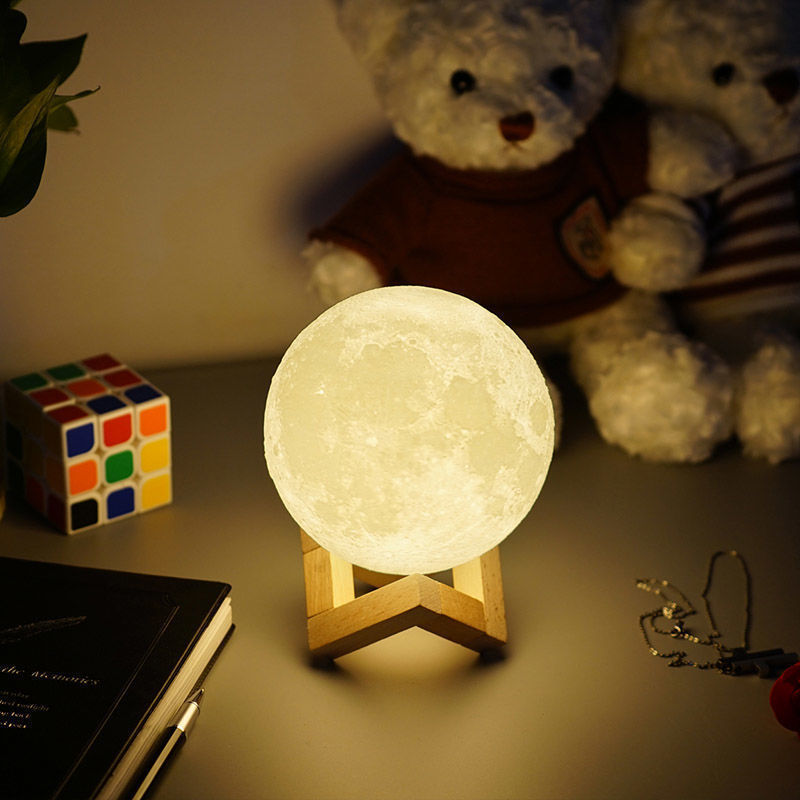 Lovely moon Nightlight creative decoration bedroom bedside lamp girl heart net red best friend birthday gift girl