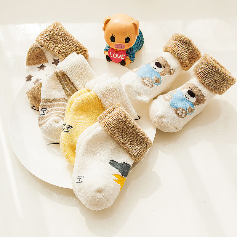 Baby socks autumn winter children's socks Boys Girls Cotton Socks thickened 0-1-3 years old children's socks