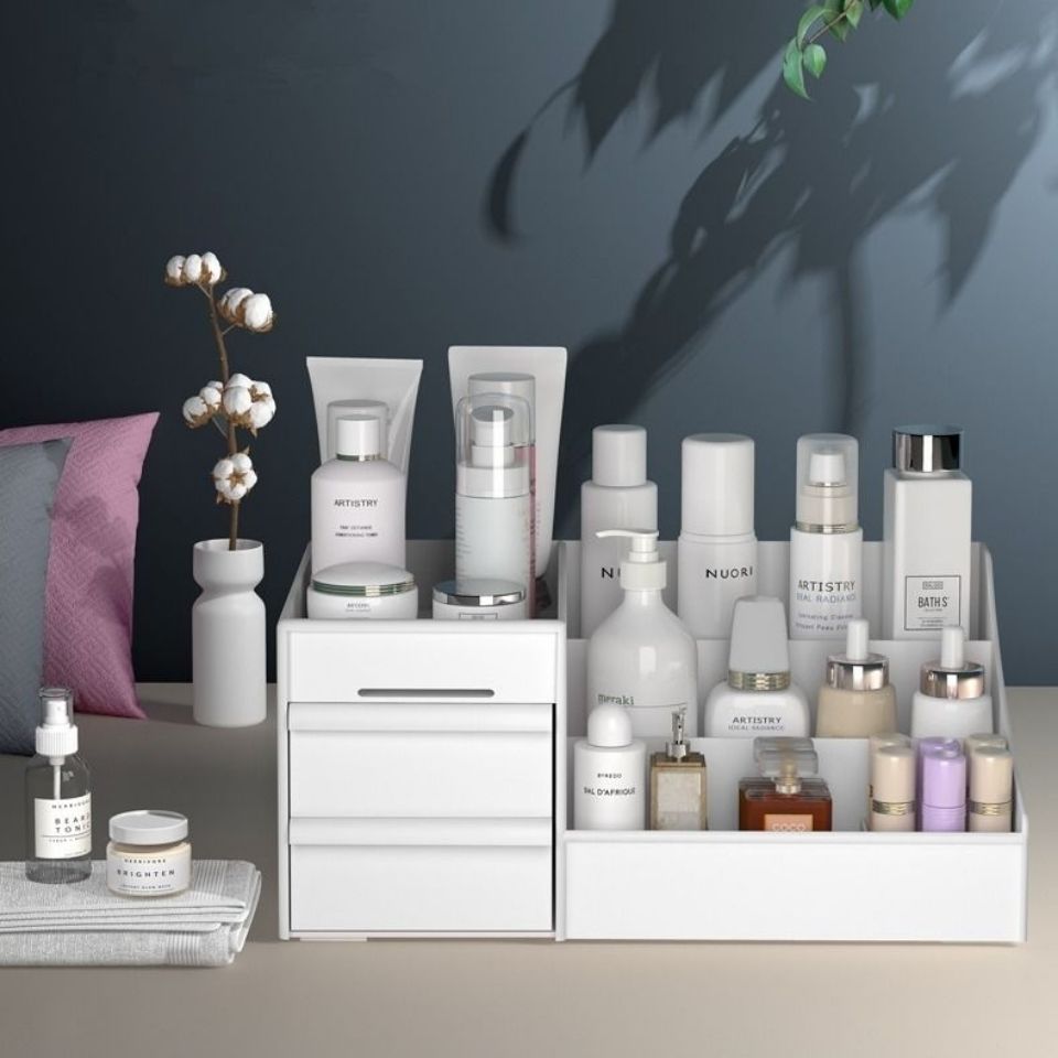 Cosmetics storage box, desktop storage, lipstick, skin care mask, dressing table, sundry Hostel, storage rack.