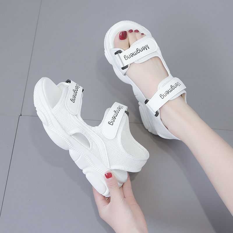 Sandals fairy style 2020 summer new style versatile sports thick soled student beach shoes Korean flat soled women's shoes