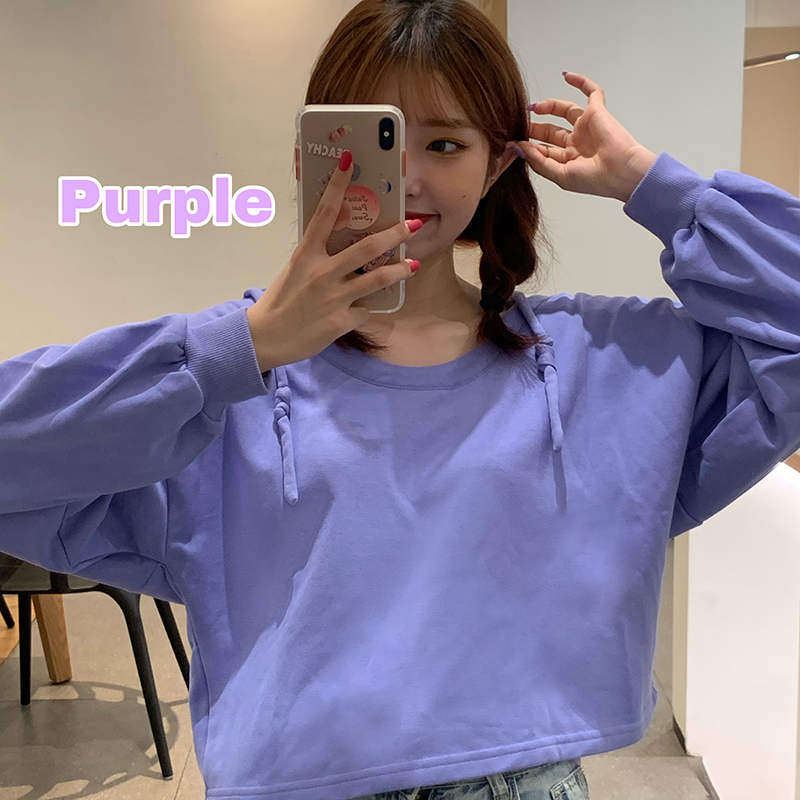 2020 new high waist sweater women's spring and autumn hooded long sleeve ins Korean loose top fashion