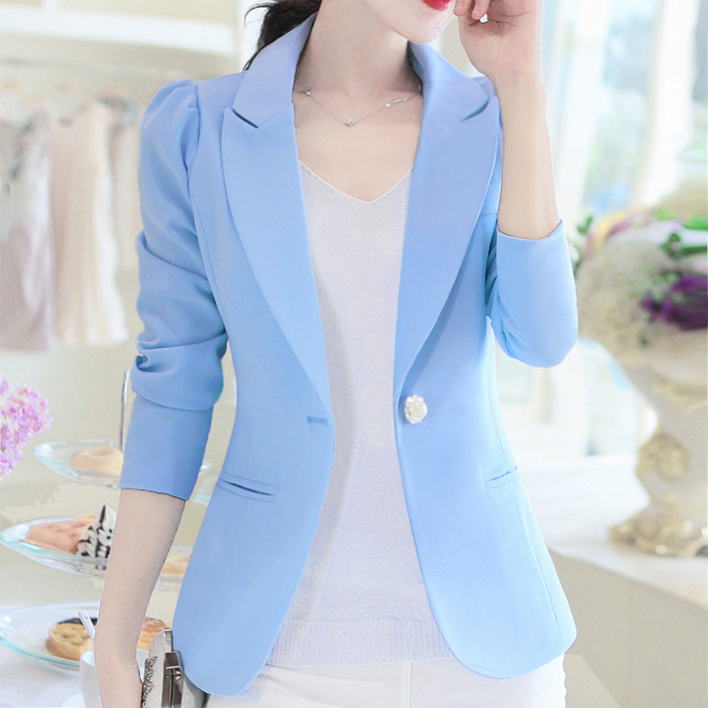 2020 spring and summer new Korean slim fit long sleeve small suit coat women's casual suit
