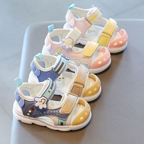 Summer baby shoes children's shoes men's functional sandals Baotou niujin soles anti slip wear-resistant boys and girls' sandals