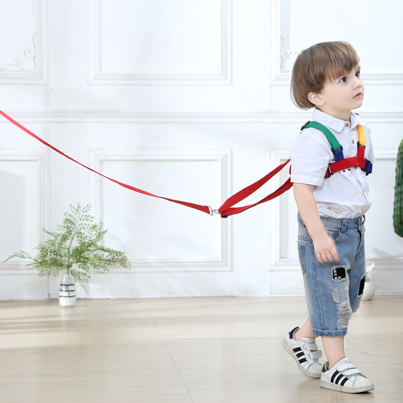 Baby walking with baby anti lost with traction rope children's anti lost rope learning to walk dual purpose summer ventilation and anti strangulation
