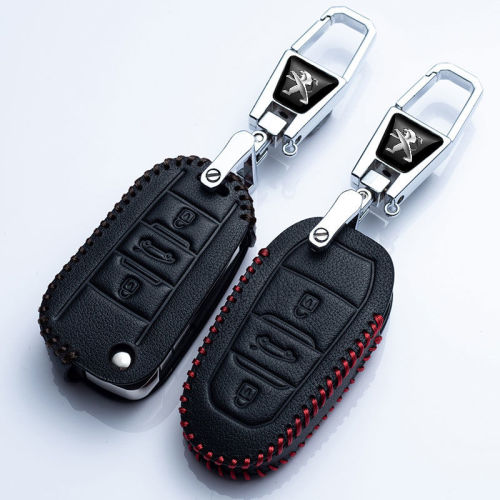 Dongfeng Peugeot key pack new 308 2008 3008 408 301 logo special car key case leather