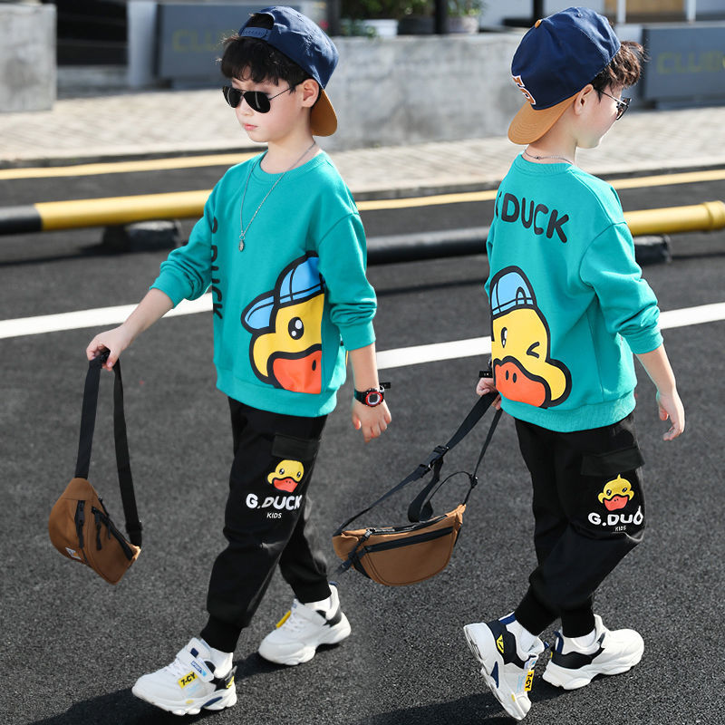 Children's clothing, boys' Autumn suit, new Zhongda children's sportswear, Korean version, men's fashion suit, children's spring and autumn two piece suit