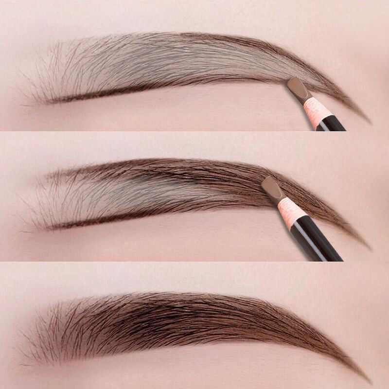 Eyebrow pen waterproof and sweat proof pull wire does not discolor and last forever
