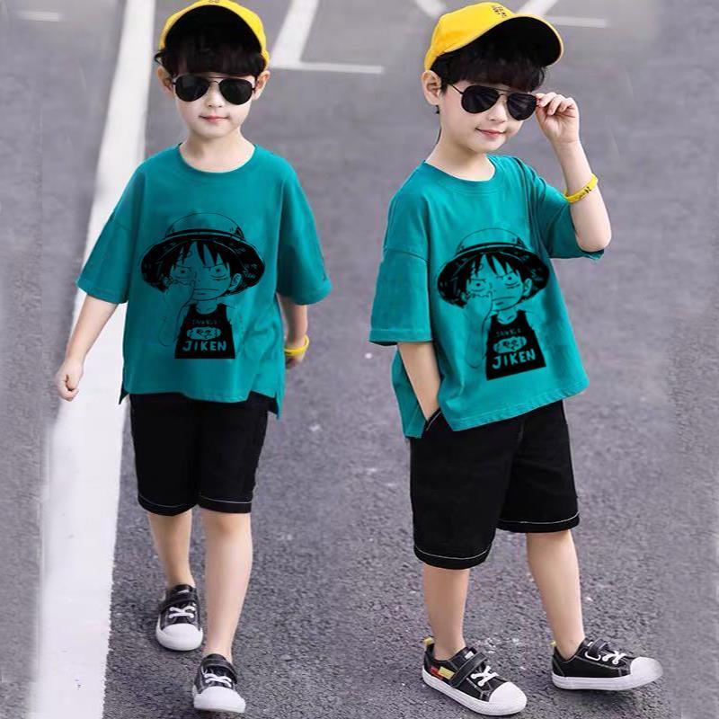 [pure cotton] boys' short sleeve suit of children's clothing
