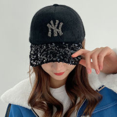 Hat Ladies winter Korean fashion baseball cap casual versatile autumn and Winter Youth rabbit hair duck tongue hat