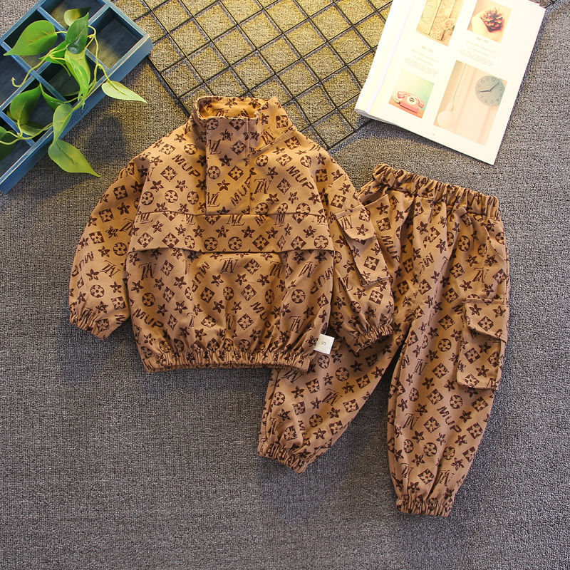 Boy's autumn suit 2020 new baby fashion sports two piece set