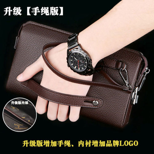 Code lock handbag for business men's handbags for hand carry large capacity Wallet Bags for men