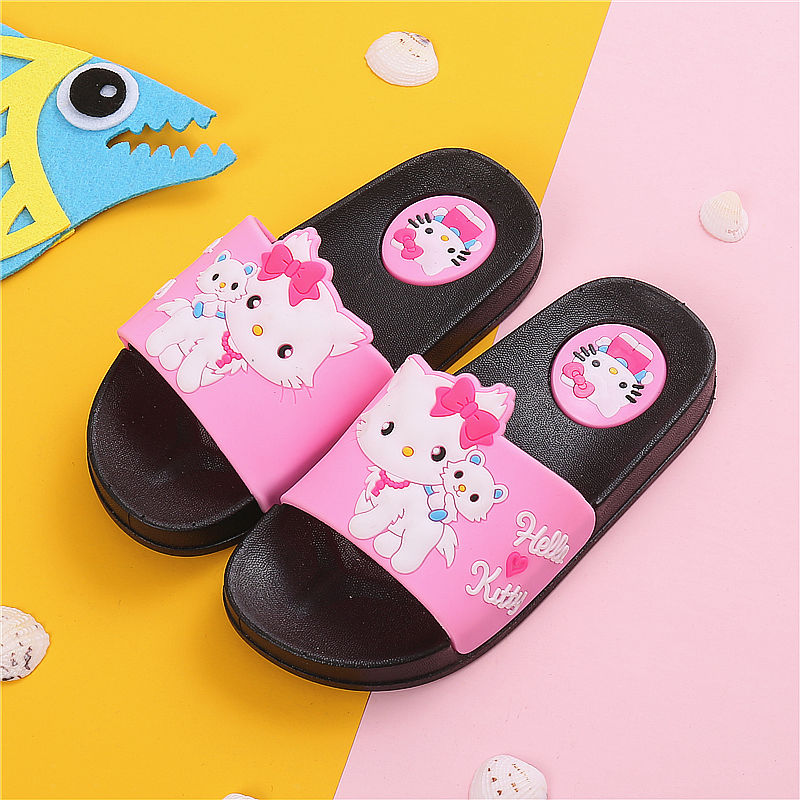 Children's Princess slippers Summer Boys and girls cute kitty sandals baby antiskid bathroom slippers children