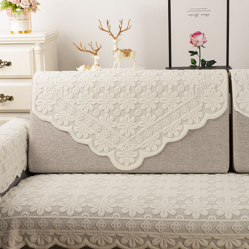 1 lace sofa towel full cover back towel armrest cover cloth sofa cushion living room cloth sofa cover towel cover back towel
