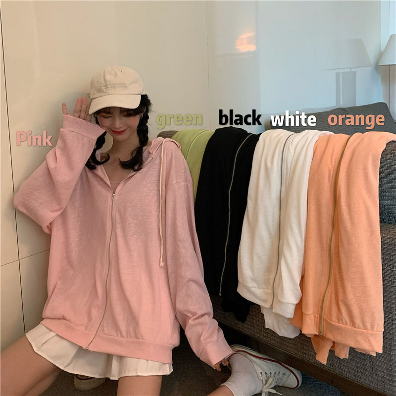Sunscreen women's summer new style Korean loose versatile thin coat ultra fire CEC foreign style long sleeve top