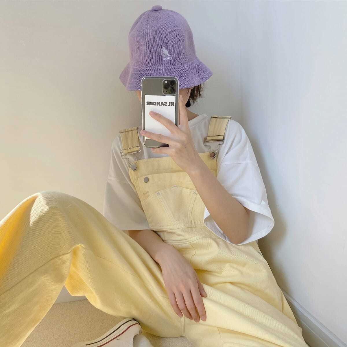 Summer 2020 new Capris age reduction slim straight tube wide leg pants trendy loose and versatile denim strap pants