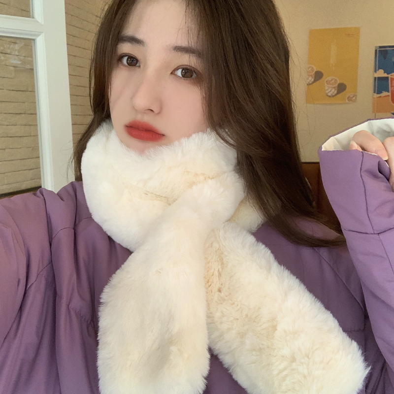 Winter Korean solid color scarf for female students