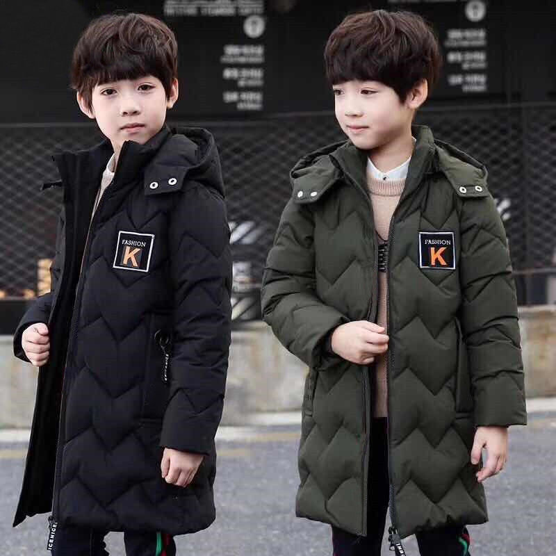 Boys' down jacket winter thickening medium length 2020 new children's cotton clothing