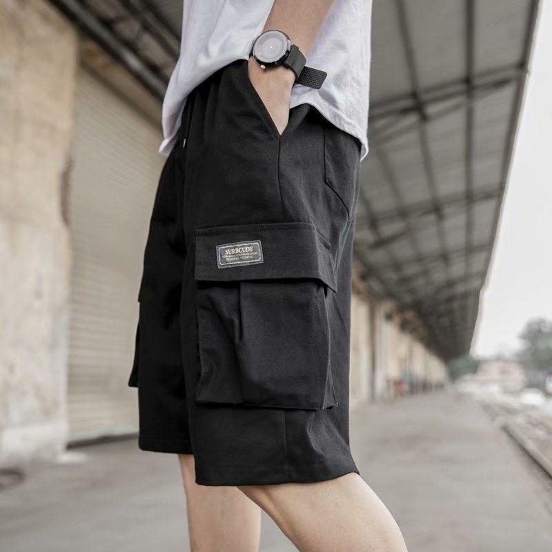 Men's summer youth loose Capris Korean sports pants