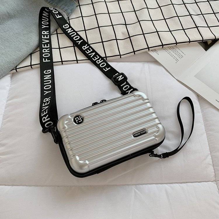 Jitter net red leather case, small bag, password box, mini boot, hard shell, small square bag, women's single shoulder bag tiktok bag.