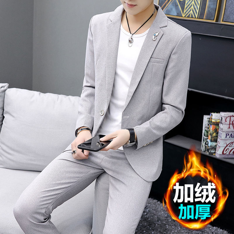 Men's suit autumn new Korean fashion casual slim handsome business formal wedding jacket