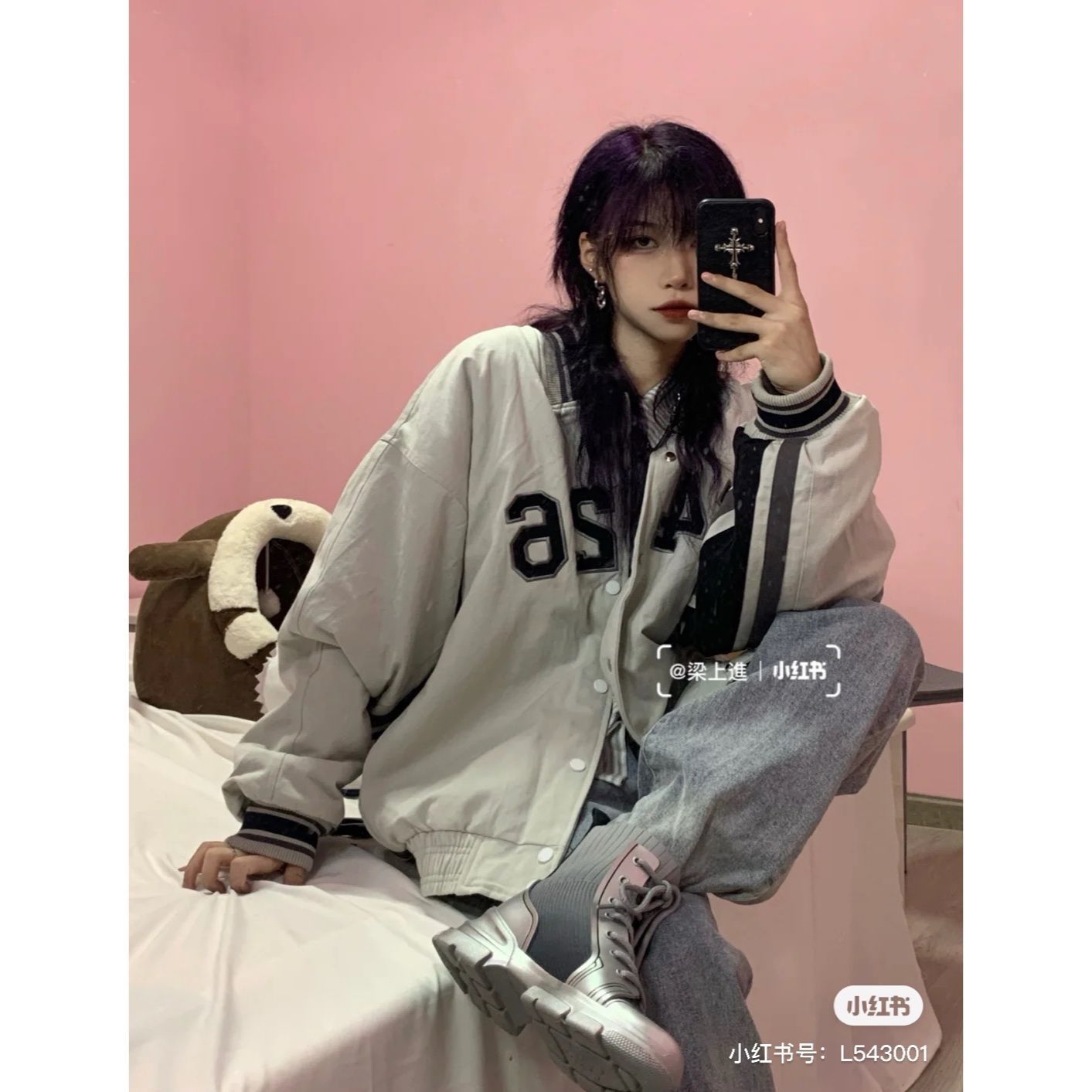Autumn and winter new ins fashion net red f426 thickened baseball uniform Korean loose tooling jacket for boys and girls