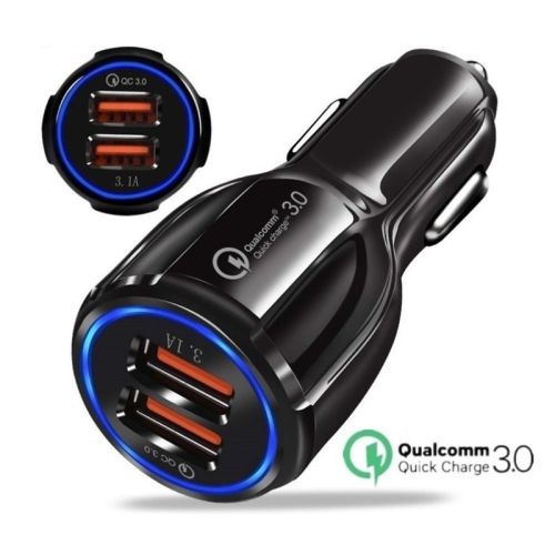 Flash charging high current 12-24 V universal car charger head multi function vehicle charging USB mobile phone fast charging