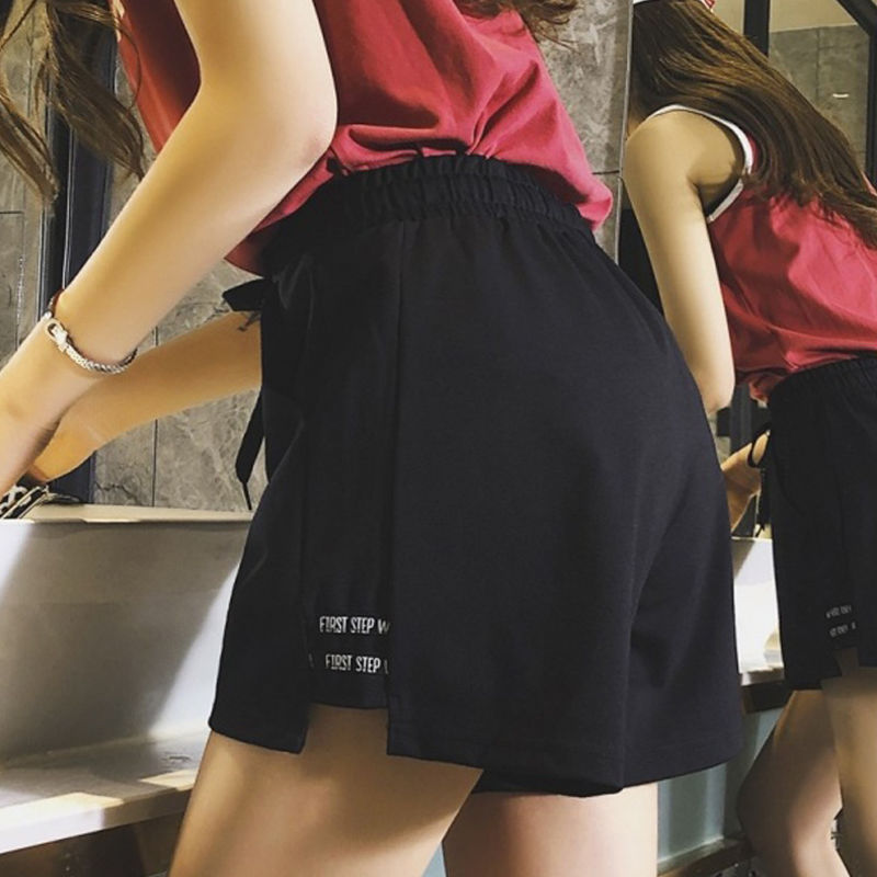 Sports shorts women's summer fashion 2020 Korean high waist thin Korean wide leg running hot pants casual pants