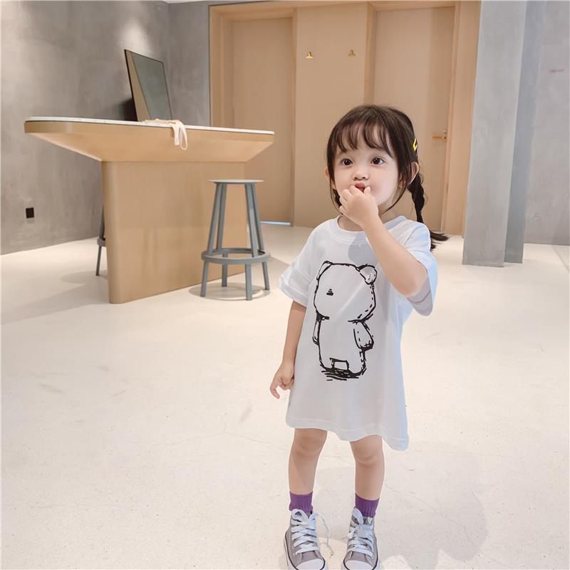 2020 girls' summer new short sleeve girls' dress