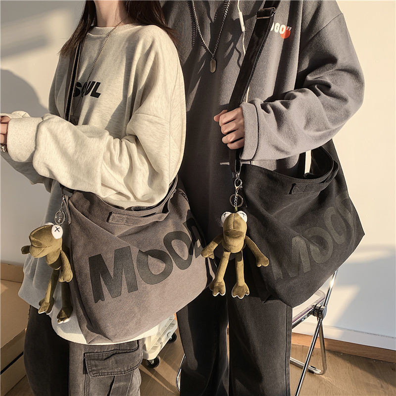 Single shoulder bag men's large capacity messenger bag Chaoqi straddle backpack Korean college students' leisure versatile couple bag women's bag