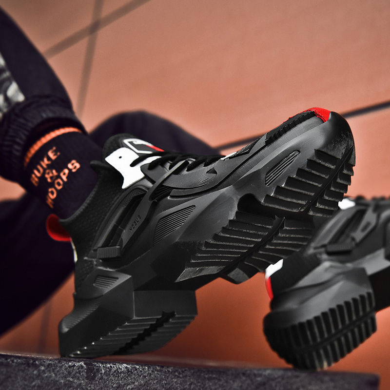 Dark ares sneakers autumn and winter breathable black running father blade iron riding net red shoes men's fashion shoes