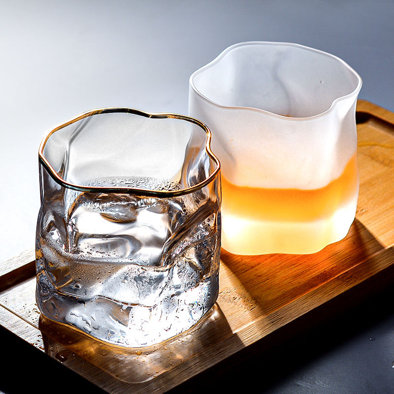 Frosted glass net red high value beer glass water cup simple Nordic trend household heat resistant cup