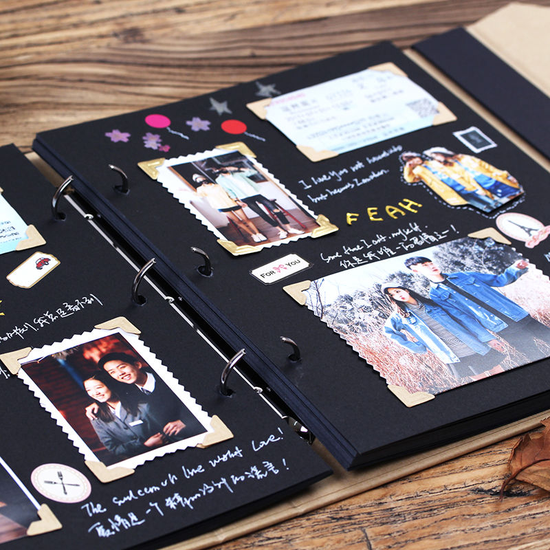 Photo album DIY manual pasting creative love couple photo album Tiktok hand-painted album album album