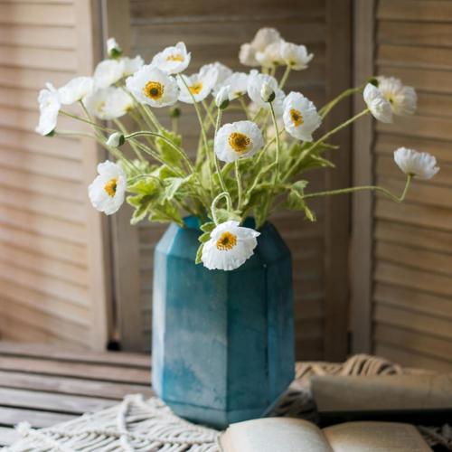 Imitation flower Papaver flower artificial flower home decoration wedding photography props living room silk flower