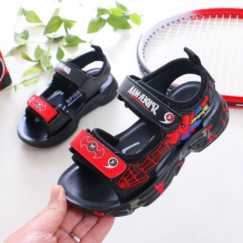 Children's sandals male Spiderman new summer 2020 boys and children's shoes non slip soft soled children's beach shoes