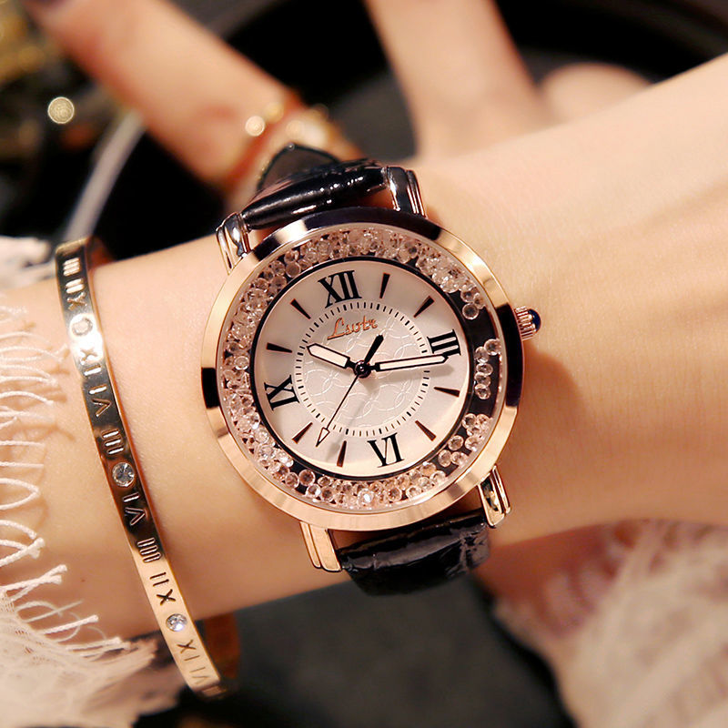 Ins wind net red simple Korean retro literary watch female middle school students leisure atmosphere waterproof authentic Swiss watch