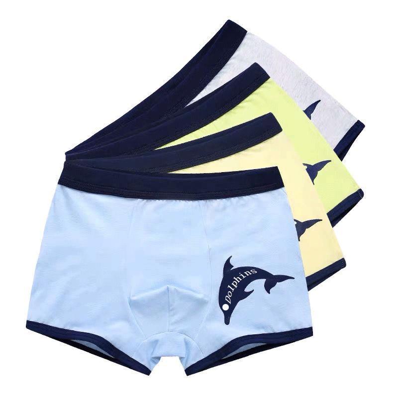 Children's underwear boy pure cotton primary school boy boy's four corner trousers head children's cotton medium and large children's 12-year-old boxer underwear