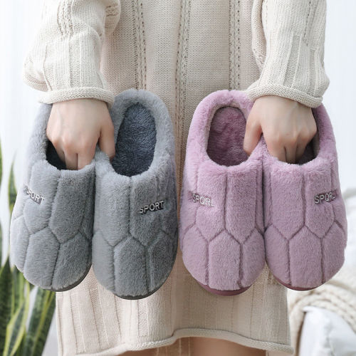 Cotton slippers female winter thick bottom lovers lovely Korean version of student dormitory home antiskid indoor antiskid slipper