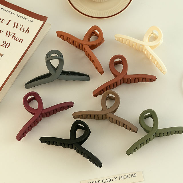 Korean ins large back of the head clip elegant temperament hairpin simple hairpin hairpin female half hairpin shark clip