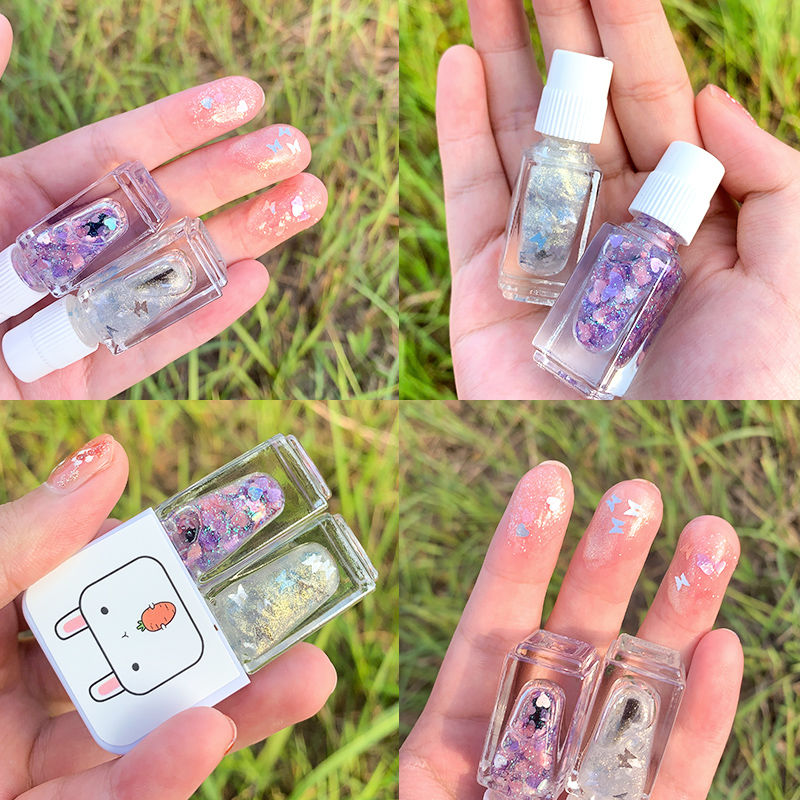 Maxfine/ Nail Polish female durable roast quick dry can tear off non-toxic tasteless 2020 new color white nude color