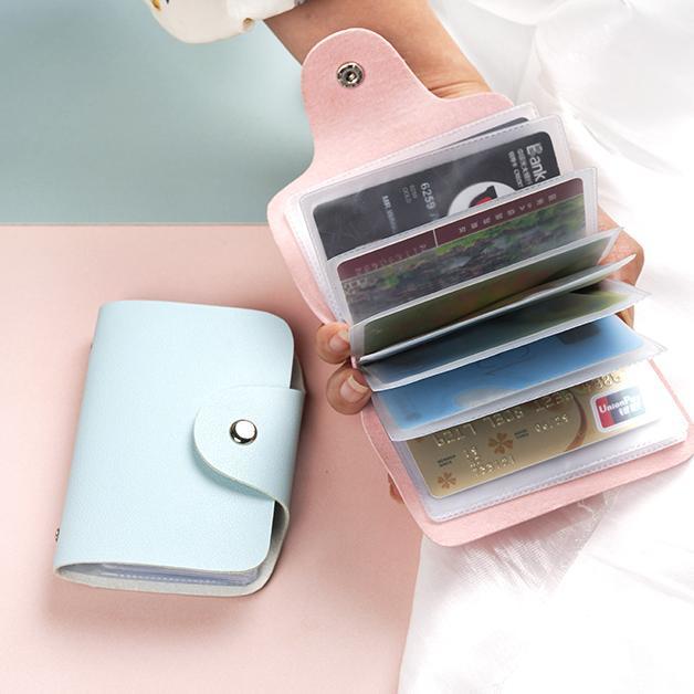 Anti magnetic card bag bank card cover multi card position men's card bag small women's certificate bag card case card clip