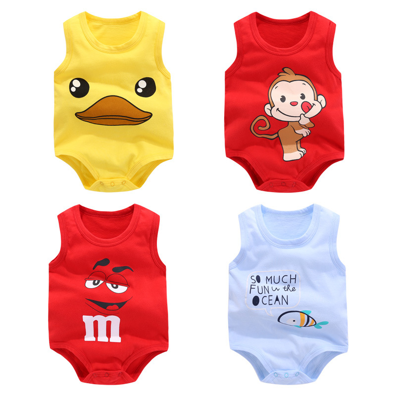 Newborn baby's one-piece clothes summer bag fart sleeping clothes spring and autumn thin men's and women's children's summer clothes